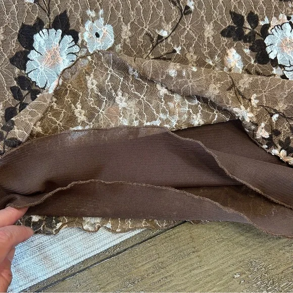 Y2K Floral Lace Tank | Made in Italy | Fits S–M - Picture 4 of 8